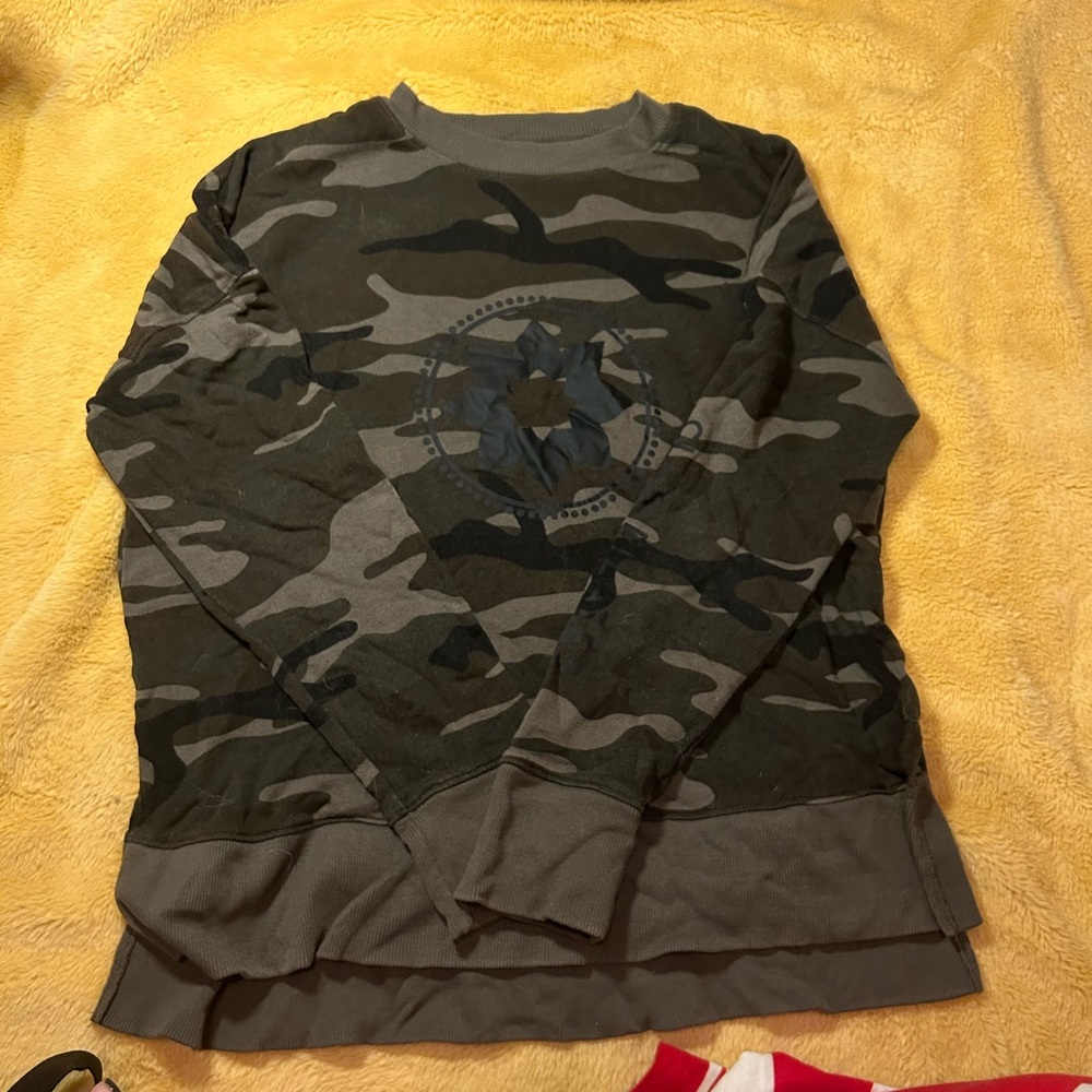 Camo with Black Club Pilates logo